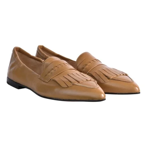 MOCASSINO CON FRANGIA POMME D'OR 1048 CAMEL