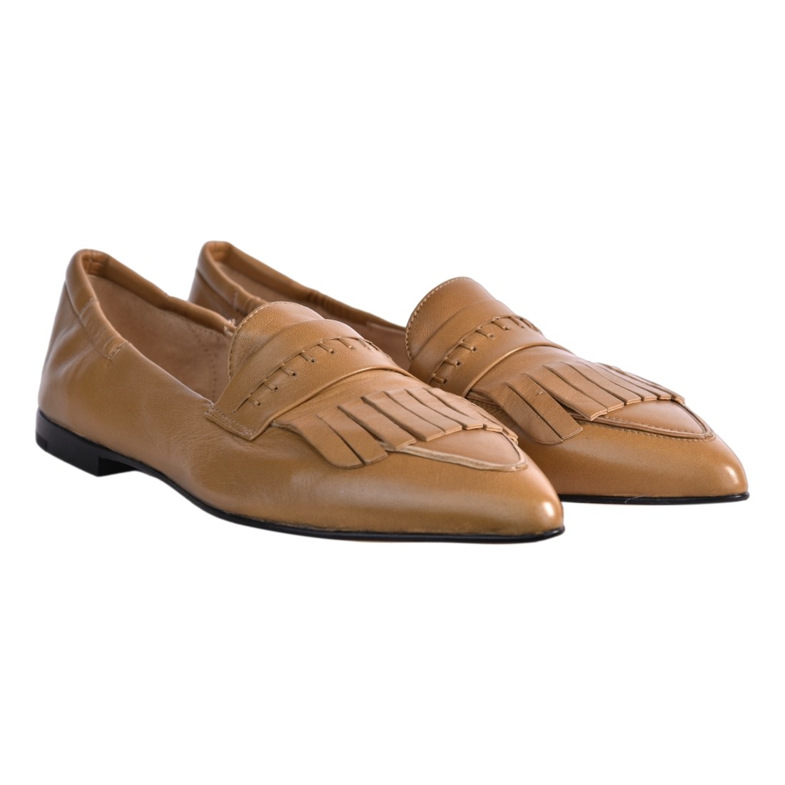 MOCASSINO CON FRANGIA POMME D'OR 1048 CAMEL