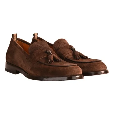 MOCASSINO CON NAPPINE ROSSI 1063V ESPRESSO