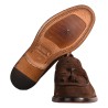 MOCASSINO CON NAPPINE ROSSI 1063V ESPRESSO