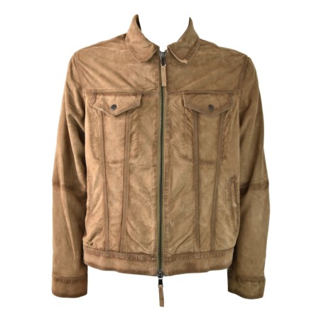 LEATHER JACKET M SUEDE BULLY 5642 ST06