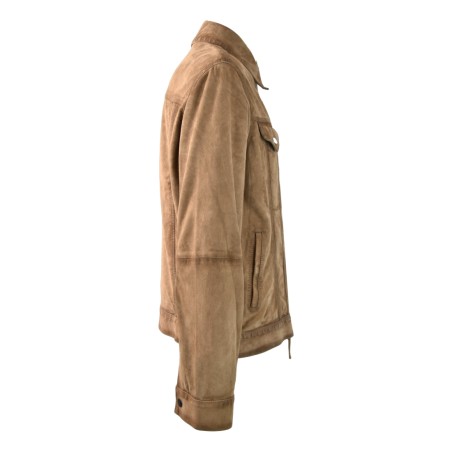 LEATHER JACKET M SUEDE BULLY 5642 ST06