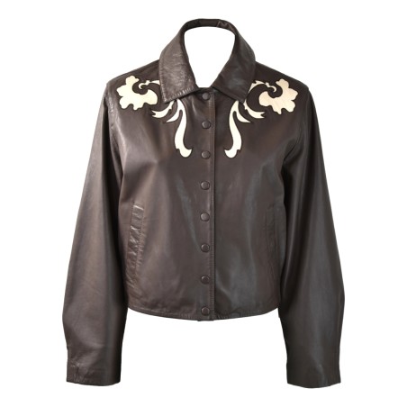 LEATHER JACKET W BULLY 7965 TEX3