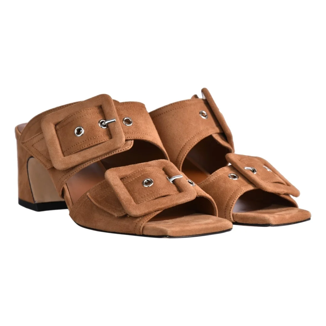 SABOT DOPPIA FIBBIA GIAMPAOLO VIOZZI KE408 CAMEL
