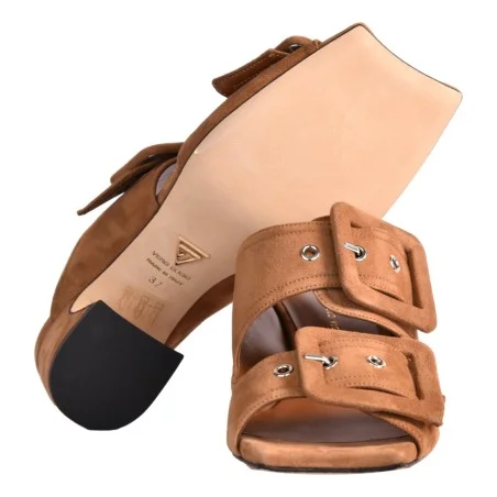 SABOT DOPPIA FIBBIA GIAMPAOLO VIOZZI KE408 CAMEL