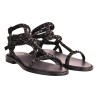 SANDALO BORCHIE 3 CINTURINI ASH PLAYBIS06 BLACK