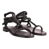SANDALO BORCHIE 3 CINTURINI ASH PLAYBIS06 BLACK