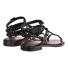 SANDALO BORCHIE 3 CINTURINI ASH PLAYBIS06 BLACK