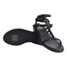 SANDALO BORCHIE 3 CINTURINI ASH PLAYBIS06 BLACK