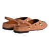 BALLERINA CHANEL CON BORCHIE GIAMPAOLO VIOZZI VAS341B CAMEL