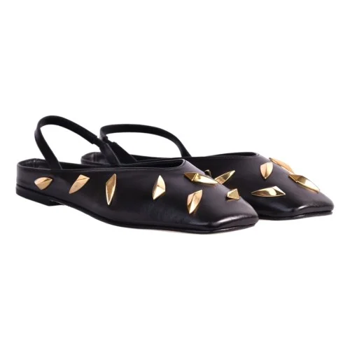BALLERINA CHANEL CON BORCHIE GIAMPAOLO VIOZZI VAS341B NERO