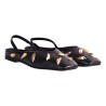 BALLERINA CHANEL CON BORCHIE GIAMPAOLO VIOZZI VAS341B NERO