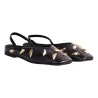 BALLERINA CHANEL CON BORCHIE GIAMPAOLO VIOZZI VAS341B NERO