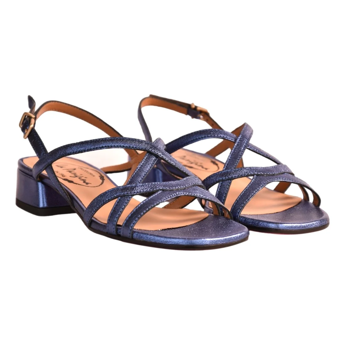 SANDALO INTRECCIO LAMINATO LA PARIGINA 314/322 MARINE