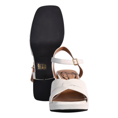 SANDALO NAPPA CON PLATEAU LA PARIGINA 812/814 OFFWHITE