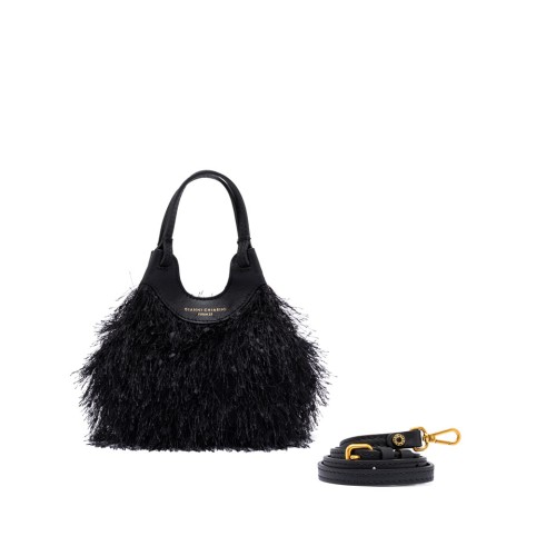 BORSA PELLE E TESSUTO DUA GIANNI CHIARINI BS11118 001