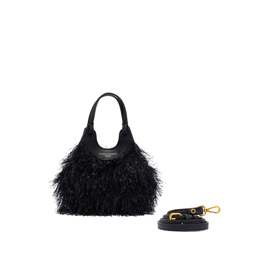 BORSA PELLE E TESSUTO DUA GIANNI CHIARINI BS11118 001