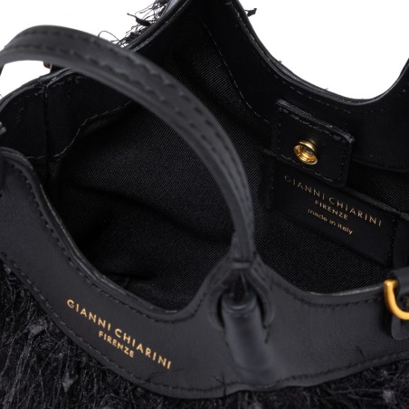 BORSA PELLE E TESSUTO DUA GIANNI CHIARINI BS11118 001