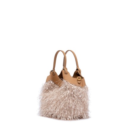 BORSA PELLE E TESSUTO DUA GIANNI CHIARINI BS11118 2971
