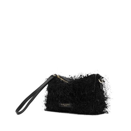 BORSA PELLE E TESSUTO NORA POUCH GIANNI CHIARINI BS11694 001