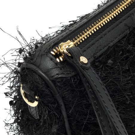 BORSA PELLE E TESSUTO NORA POUCH GIANNI CHIARINI BS11694 001