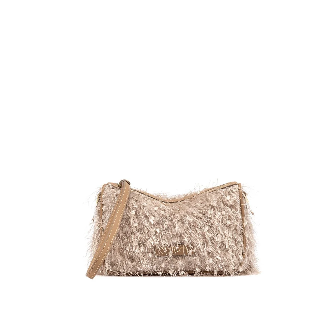 BORSA PELLE E TESSUTO NORA POUCH GIANNI CHIARINI BS11694 2971