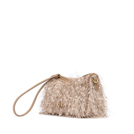BORSA PELLE E TESSUTO NORA POUCH GIANNI CHIARINI BS11694 2971