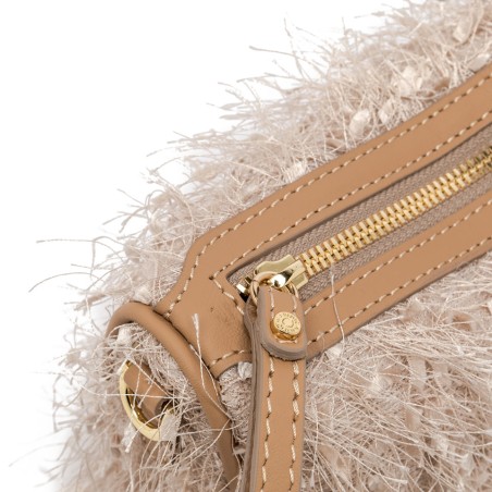BORSA PELLE E TESSUTO NORA POUCH GIANNI CHIARINI BS11694 2971