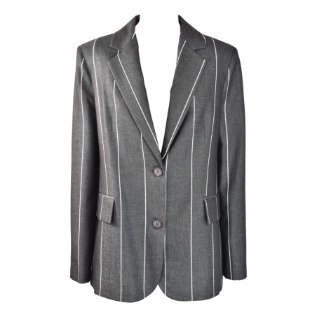 GIACCA MONOPETTO GESSATO SO ALLURE D3045B BLACK