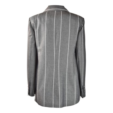 GIACCA MONOPETTO GESSATO SO ALLURE D3045B BLACK