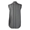 GILET COLLO REVERS GESSATO SO ALLURE D3047B BLACK