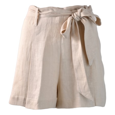 SHORT CON CINTURA SO ALLURE D6032B CHAMPAGNE