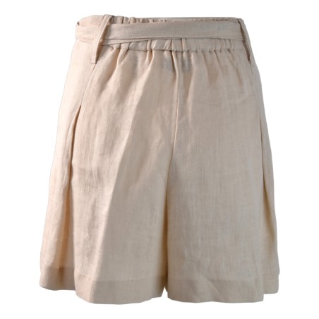 SHORT CON CINTURA SO ALLURE D6032B CHAMPAGNE
