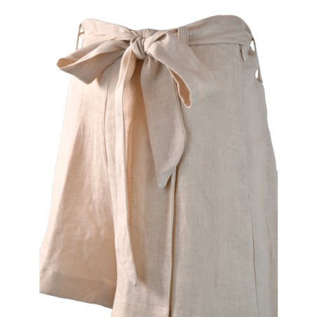 SHORT CON CINTURA SO ALLURE D6032B CHAMPAGNE