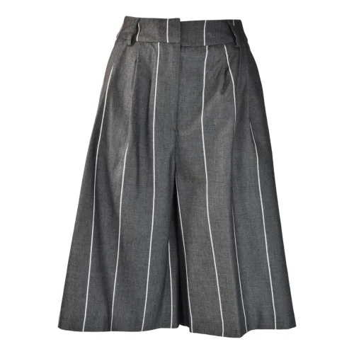 BERMUDA GESSATO SO ALLURE D6040B BLACK