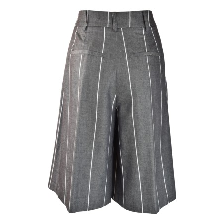 BERMUDA GESSATO SO ALLURE D6040B BLACK