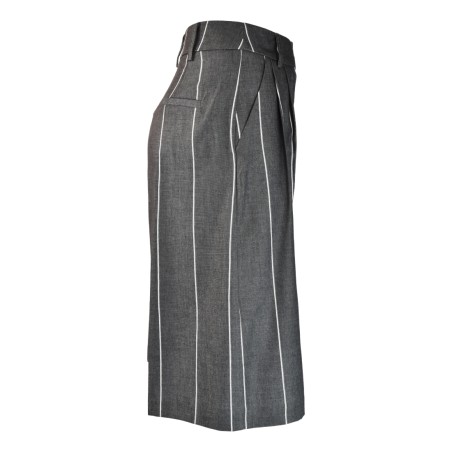 BERMUDA GESSATO SO ALLURE D6040B BLACK