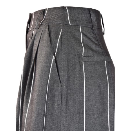 BERMUDA GESSATO SO ALLURE D6040B BLACK