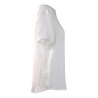 BLUSA COLLO BARCA GEORGETTE SO ALLURE G2025B MILK