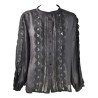 CAMICIA GIROCOLLO CON PIZZI SO ALLURE L2015B BLACK