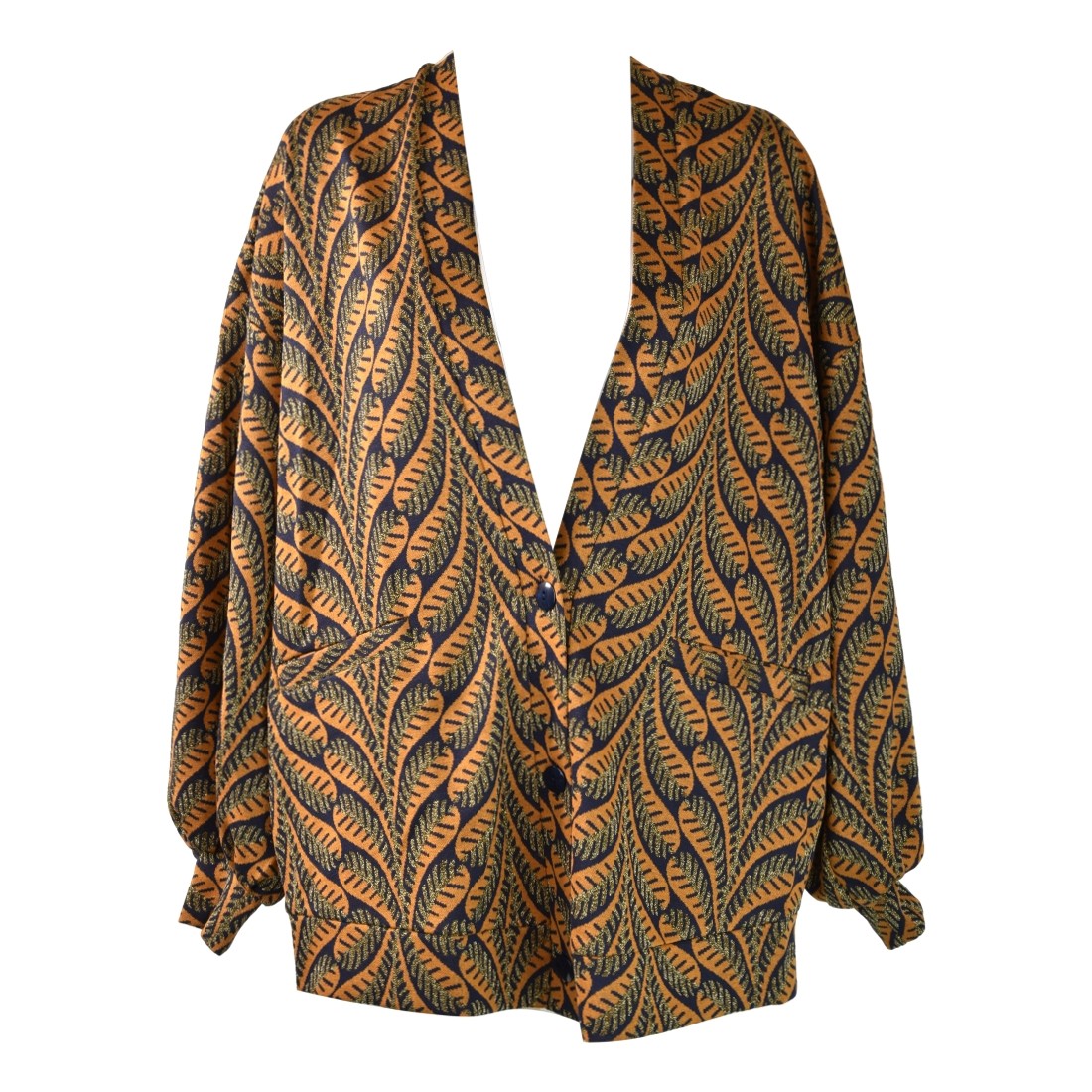 CARDIGAN MARSHALL LEAF LUCE MARRAKESH COGNAC
