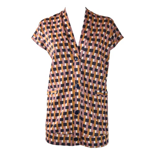 GILET METELDA GEOMETRIC LUCE METELDA.GEO ROSA