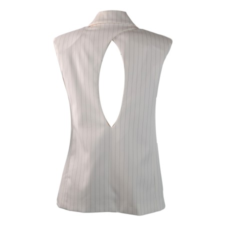 GILET MONOPETTO MOTIVO SCHIENA SO ALLURE O3020B BUTTER