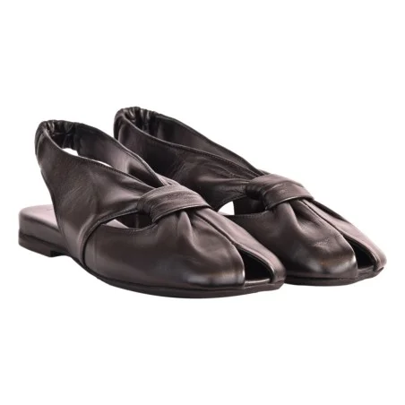 SANDALO BALLERINA IN NAPPA POEVE PBAL44 NERO