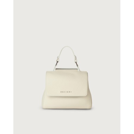 BORSA SVEVA SOFT MINI A MANO ORCIANI B02019_SOF BIANCO