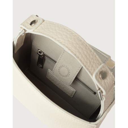 BORSA SVEVA SOFT MINI A MANO ORCIANI B02019_SOF BIANCO
