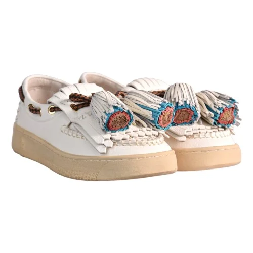 MOCASSINO MAXI NAPPINE ELENA IACHI C09 WHITE