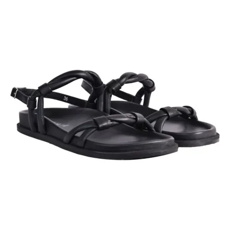SANDALO IN PELLE ELENA IACHI M55 NERO