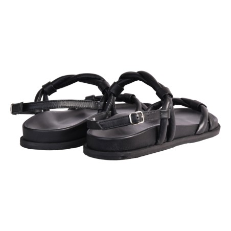 SANDALO IN PELLE ELENA IACHI M55 NERO