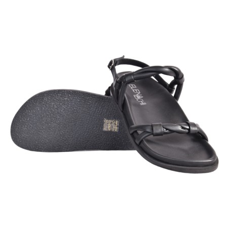 SANDALO IN PELLE ELENA IACHI M55 NERO